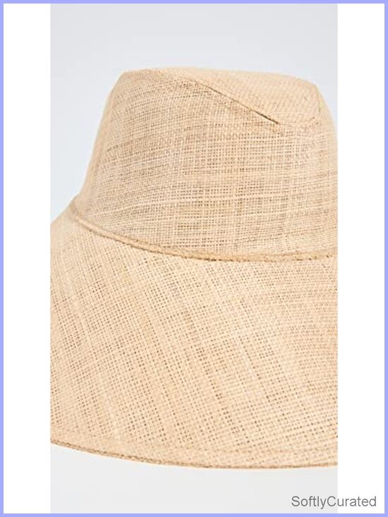 Woven Straw Sun Hat Wide Brim Lightweight Breathable